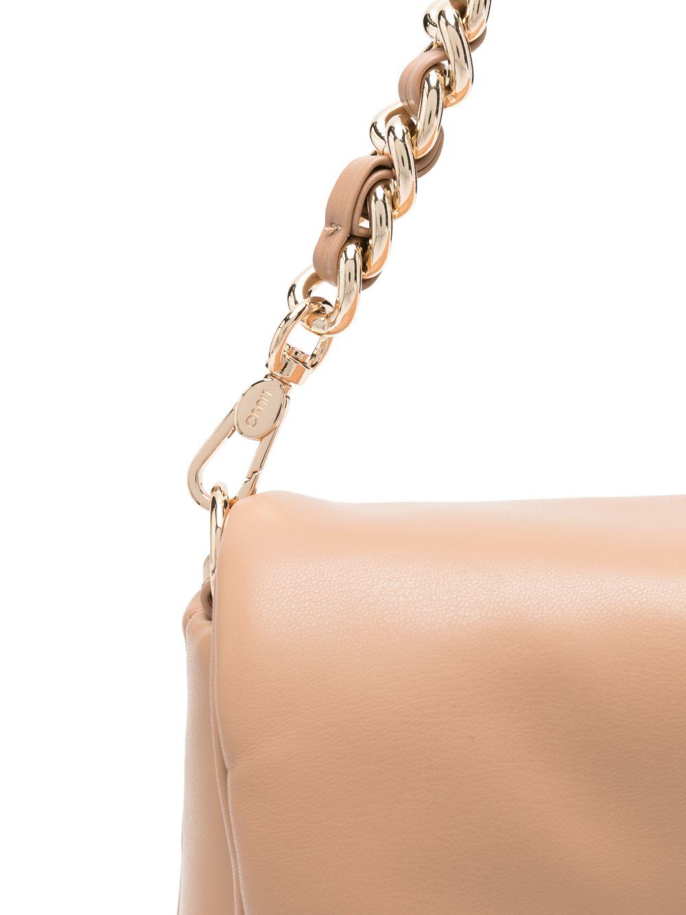 LIUJO Borsa a tracolla cammello con logo 