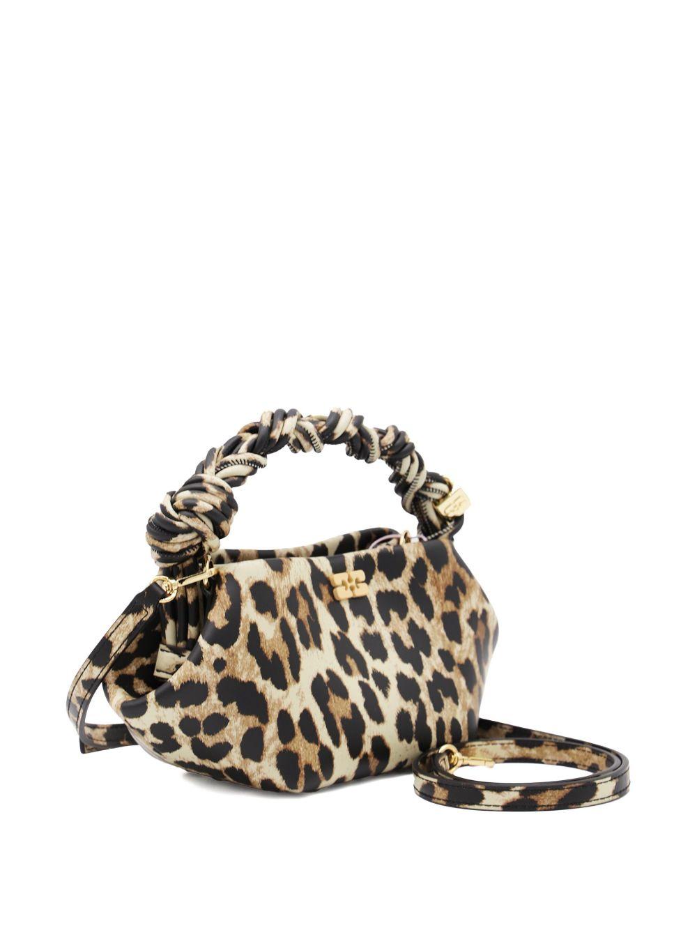 GANNI Borsa a mano 'Leopard Bou' piccola 