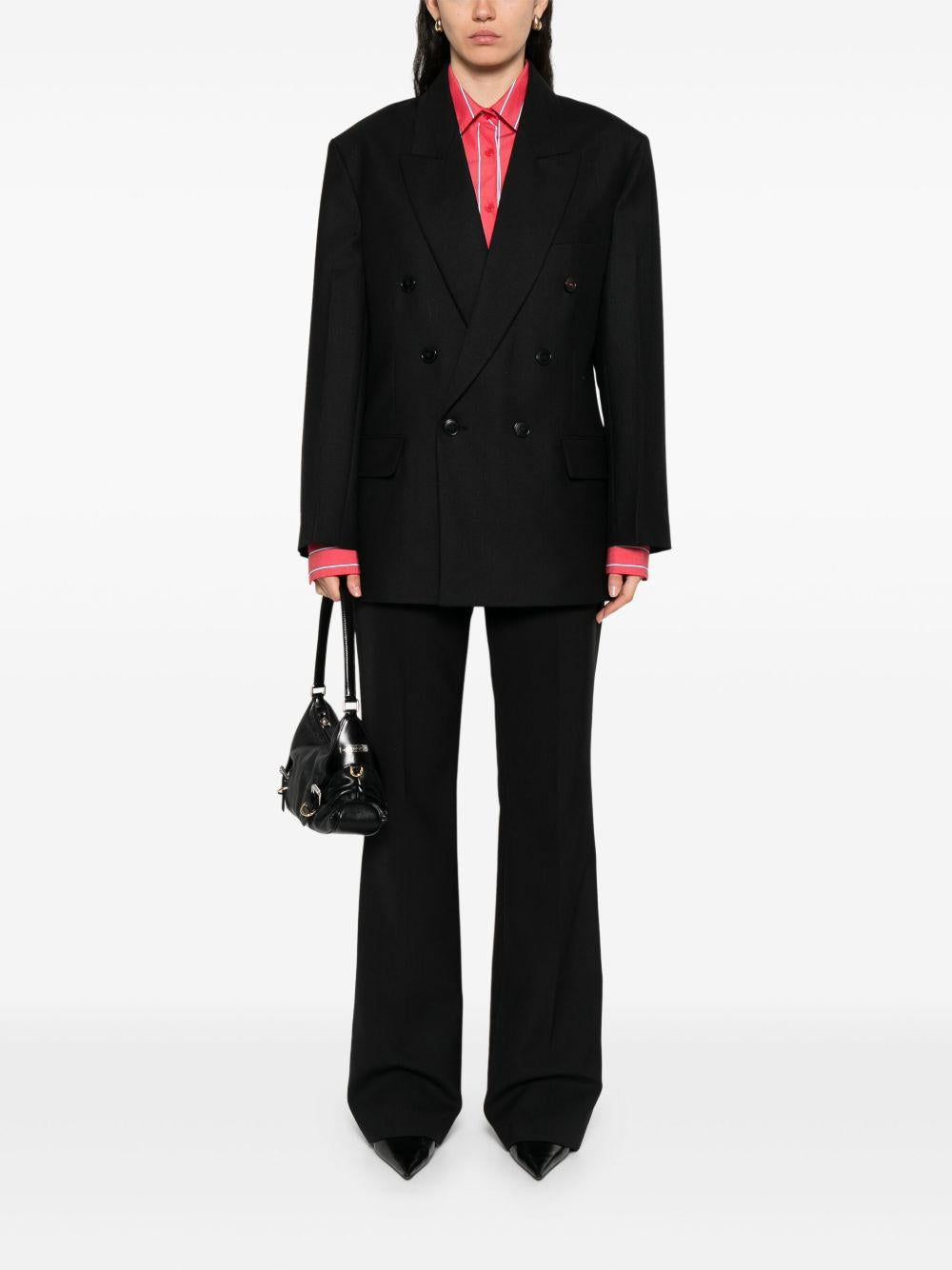 VICTORIA BECKHAM Blazer doppiopetto nero 