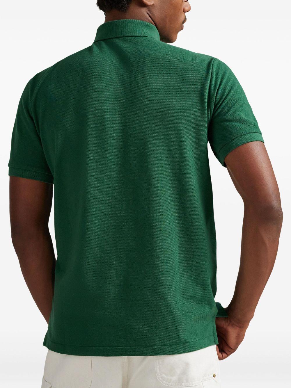 POLO RALPH LAUREN Polo in cotone verde con orso 
