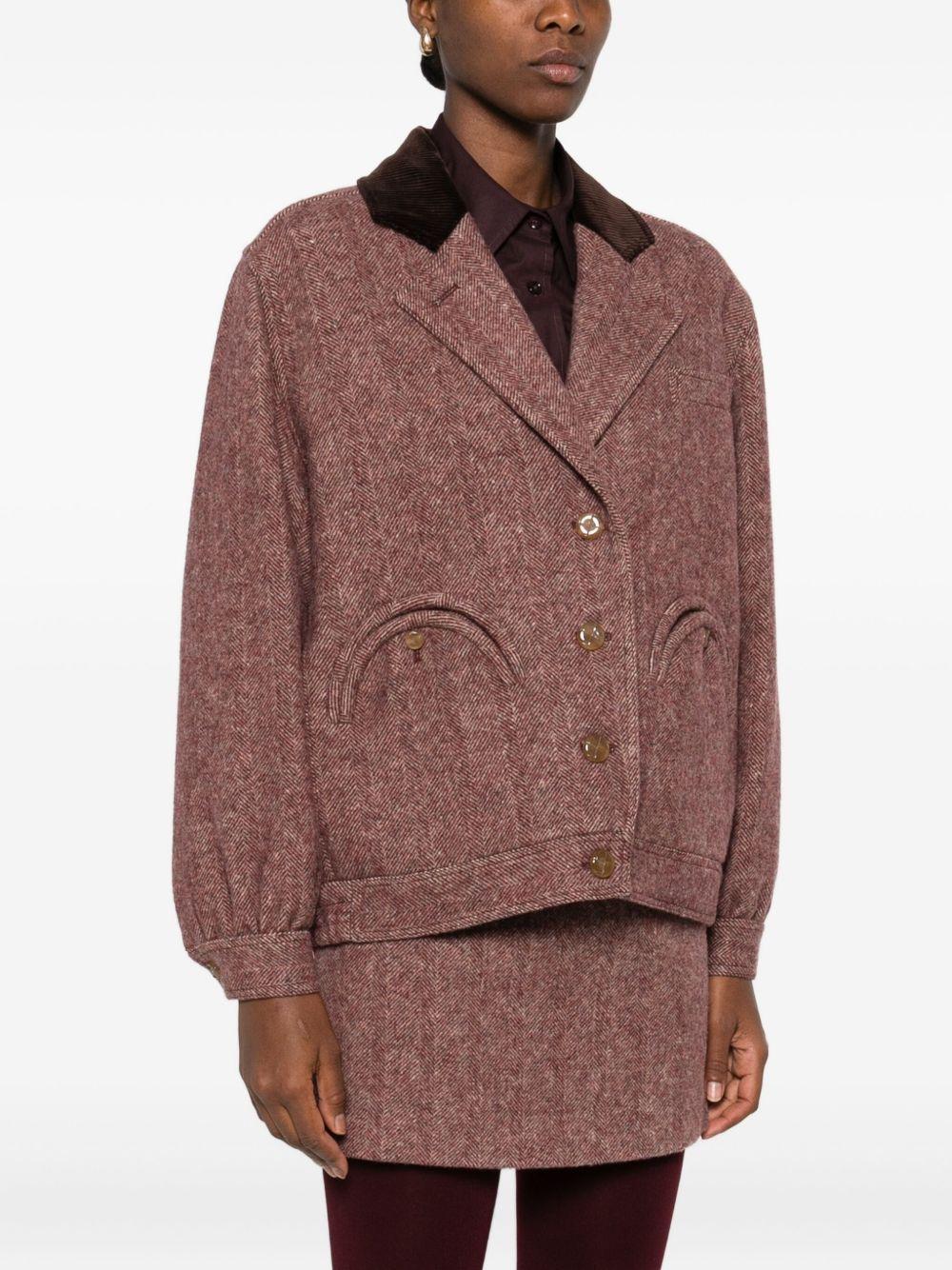 BLAZE Bomber 'Cleo' con colletto a coste 