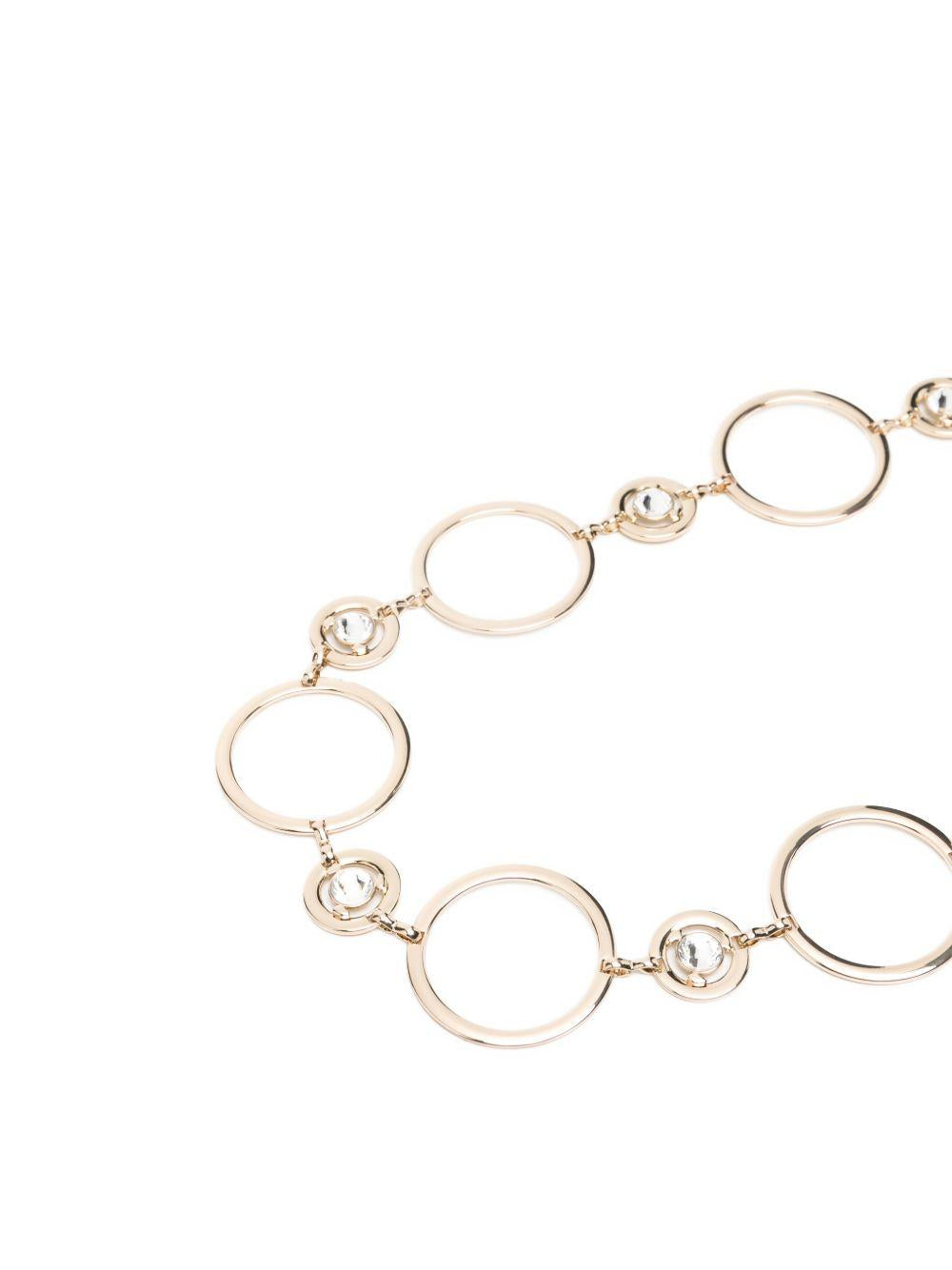 TWINSET Cintura con catena dorata e dettagli gioiello 