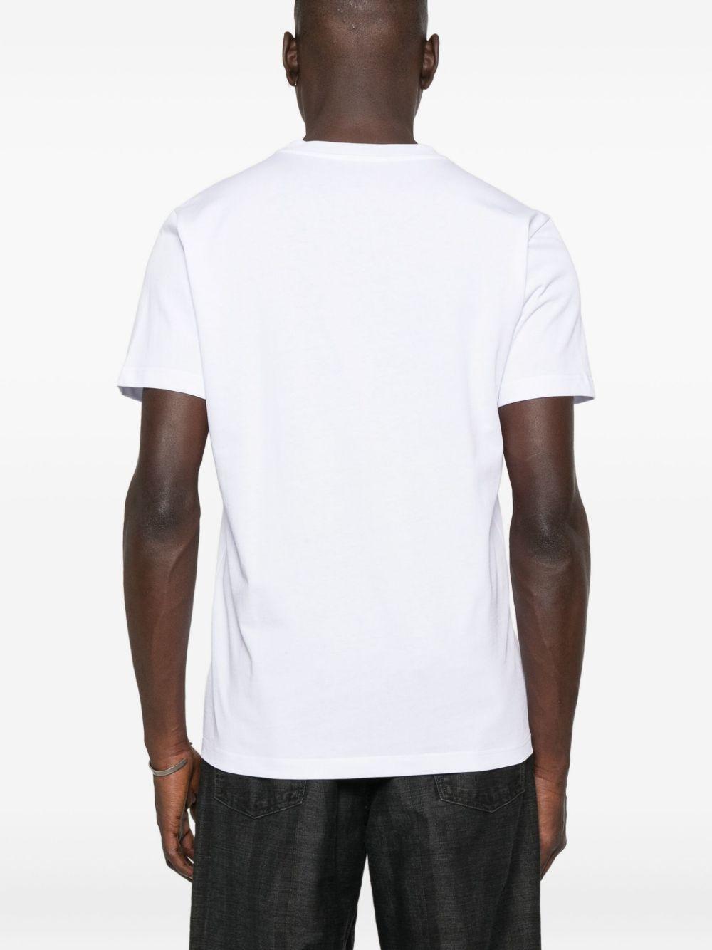 JOHN RICHMOND T-shirt in cotone bianco con stampa grafica 