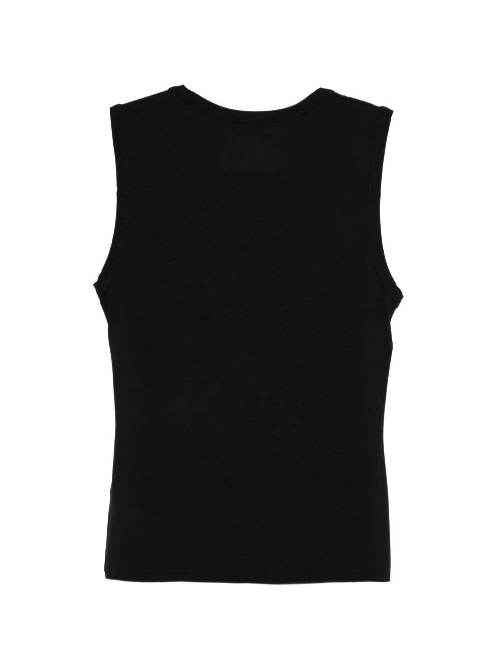 MAJESTIC FILATURES T-shirt senza maniche nero 