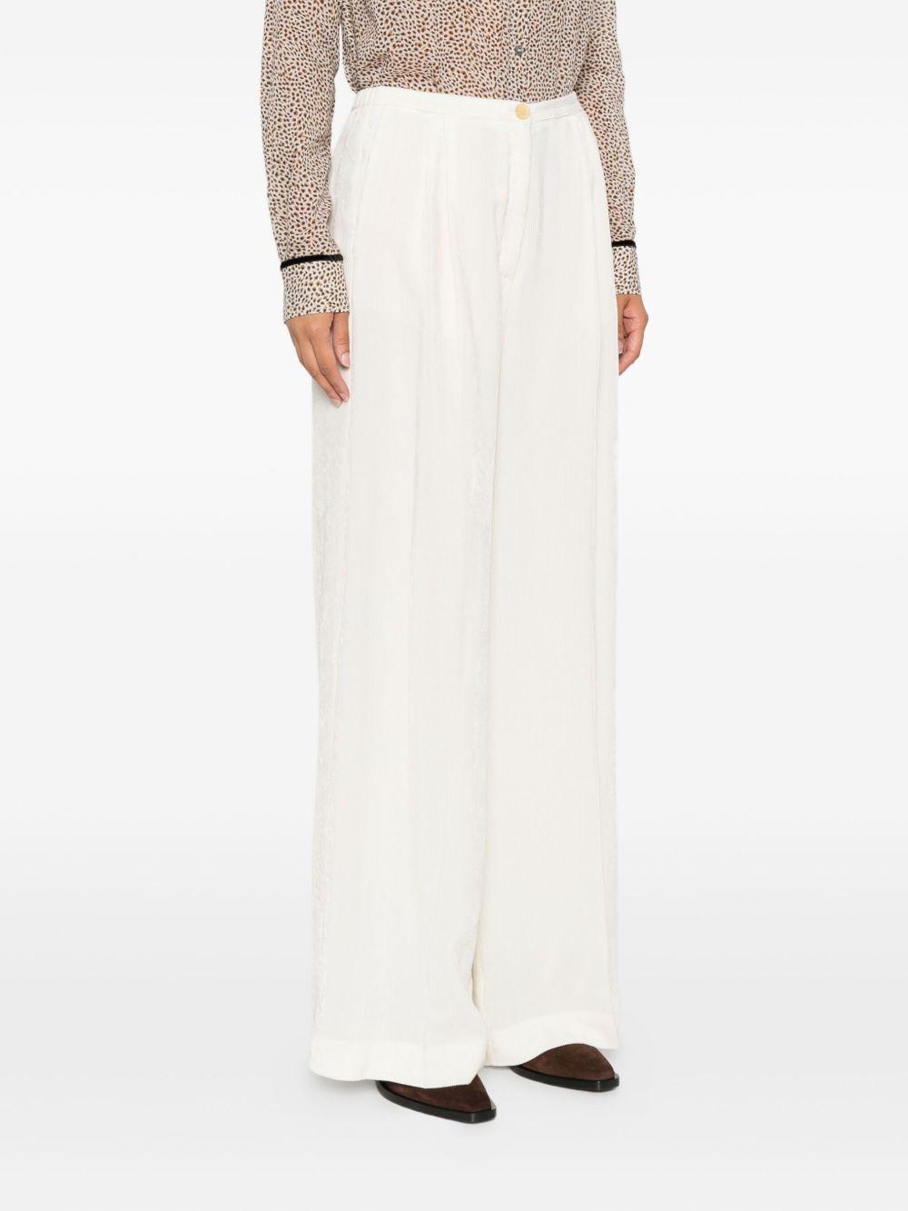 FORTE FORTE Pantalononi wide leg color panna 