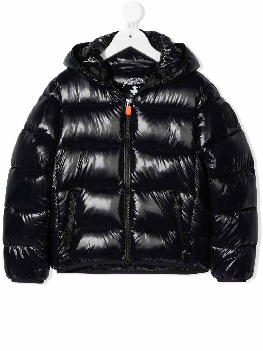 SAVE THE DUCK Piumino corto con cappuccio 