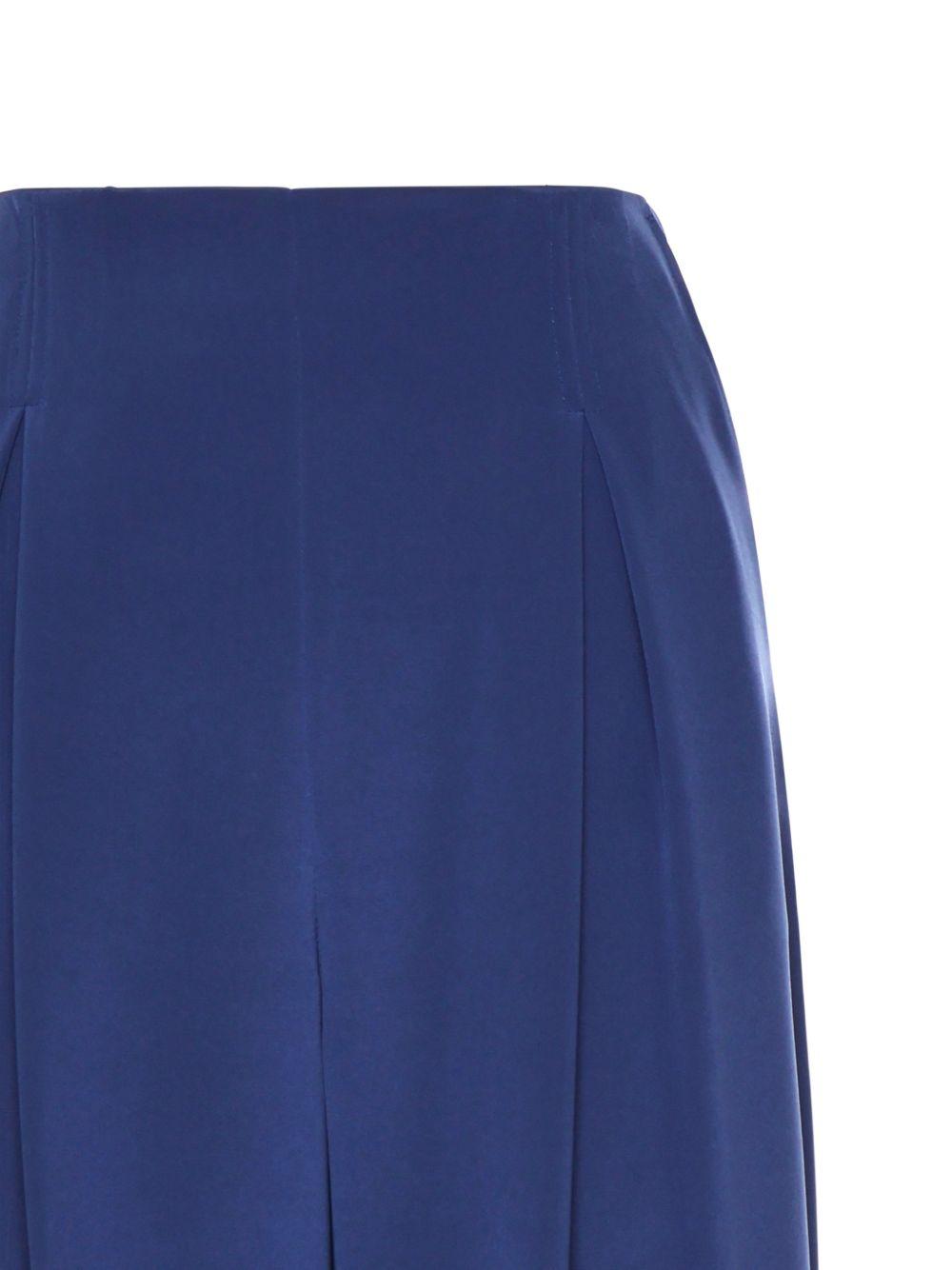 MAX MARA Pantaloni Palude in seta blu 