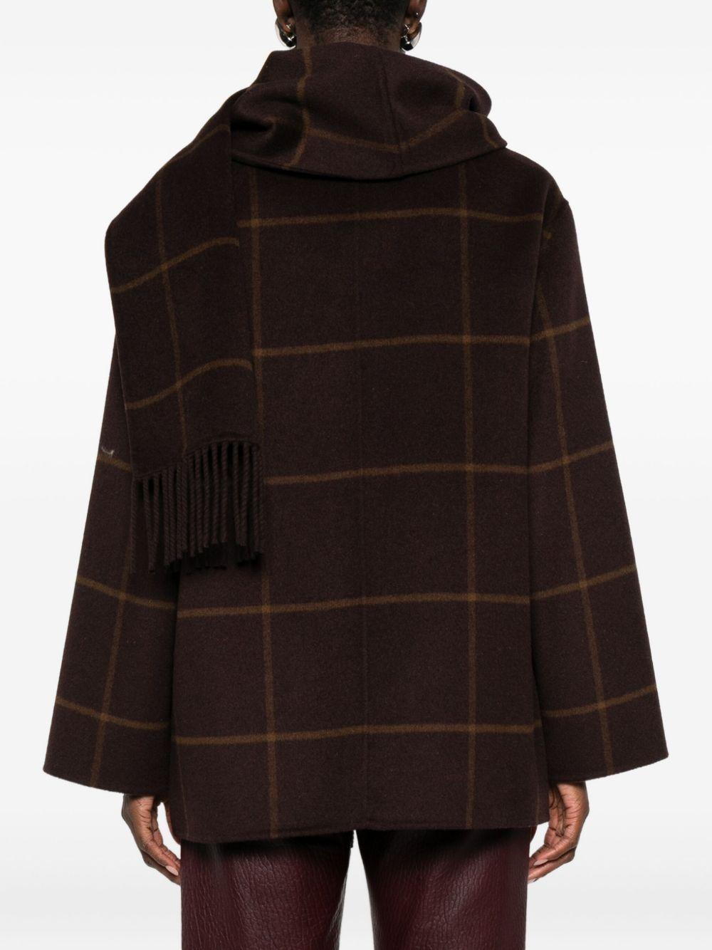 YERSE Cappotto corto con sciarpa 