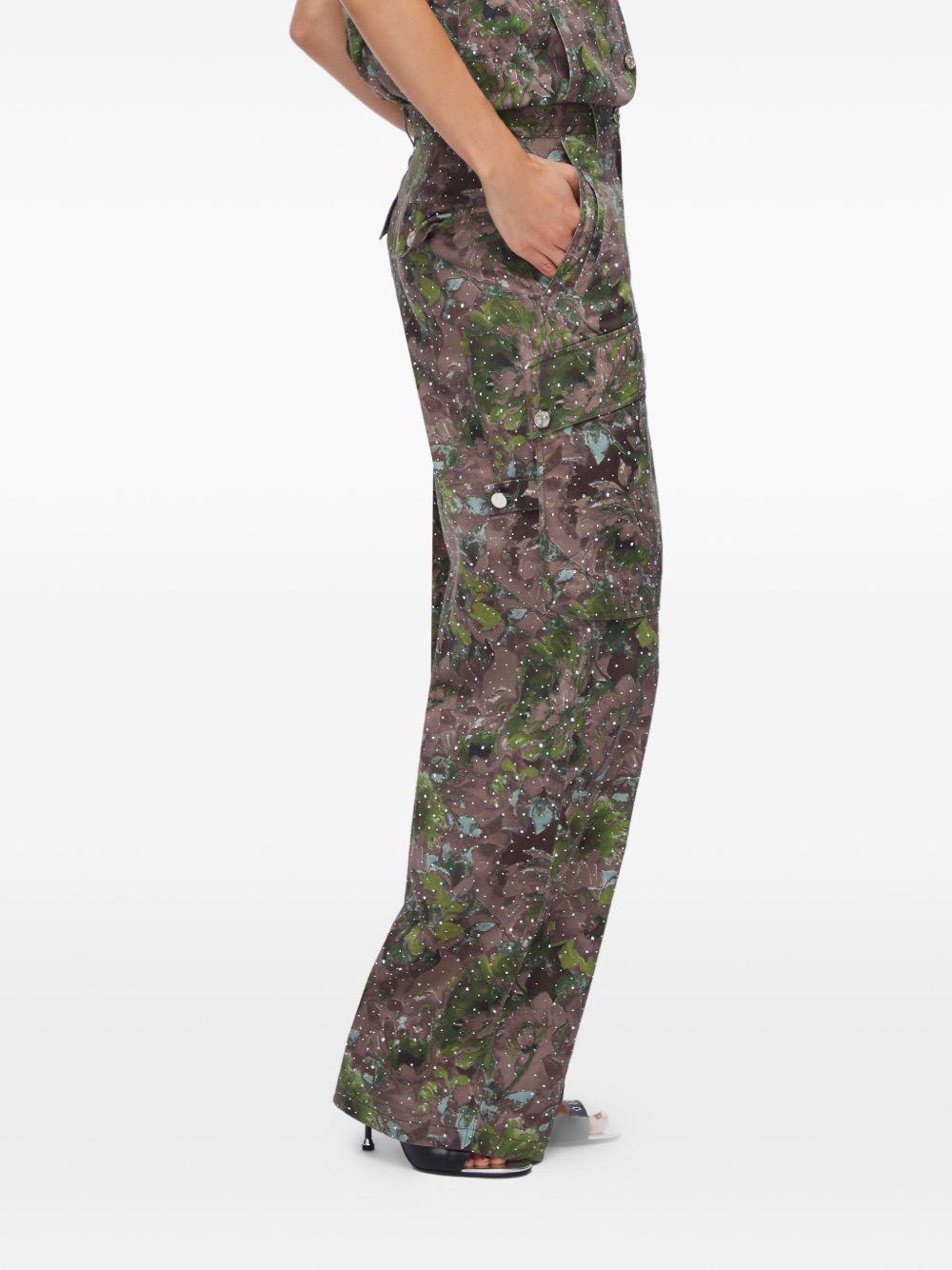 LIUJO Pantaloni con fantasia multicolore 