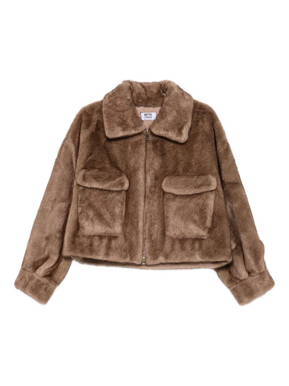 BETTA CORRADI Bomber in ecopelliccia 