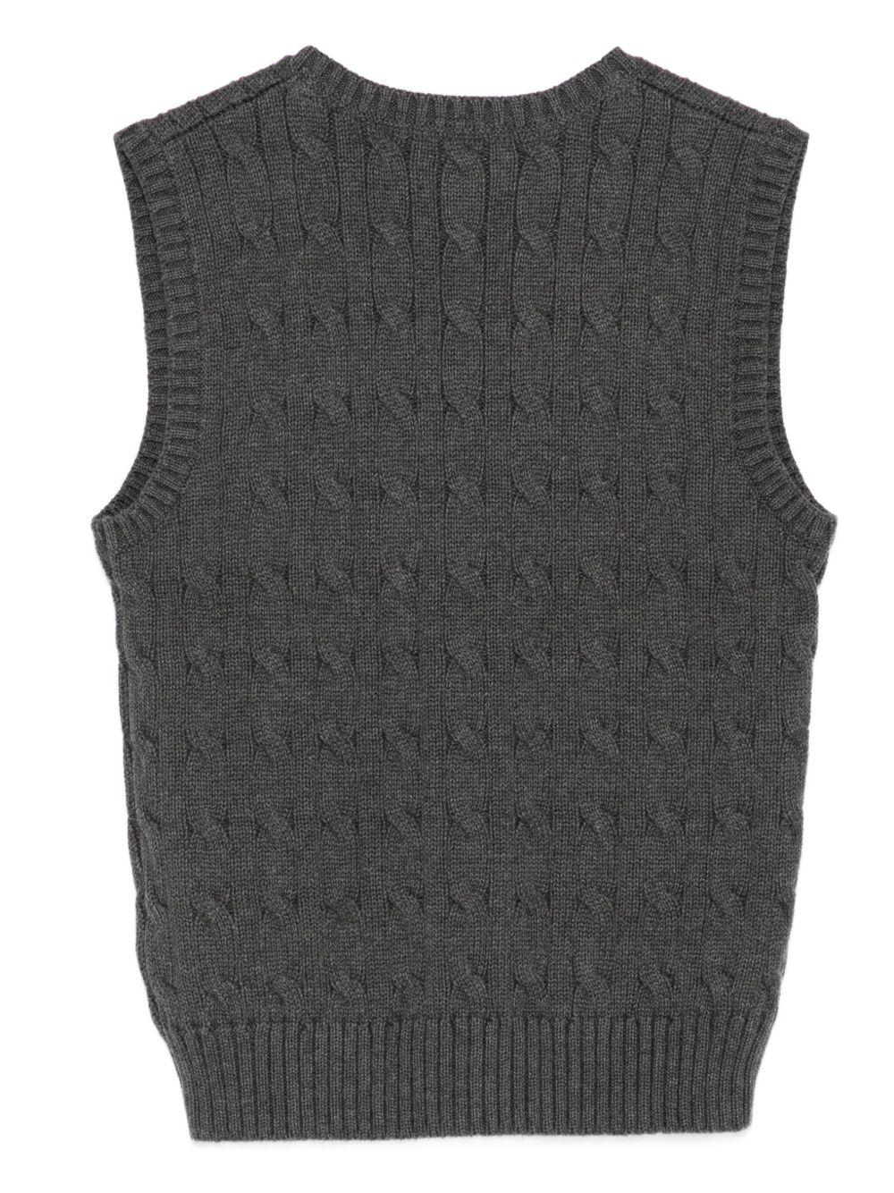 POLO RALPH LAUREN Gilet in maglia con logo 