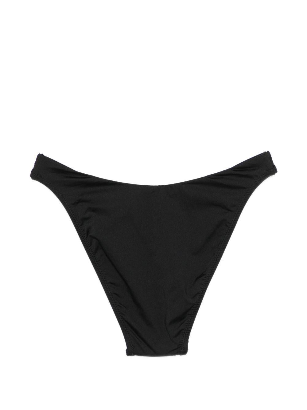 POLO RALPH LAUREN Slip bikini mare sgambato con logo nero 