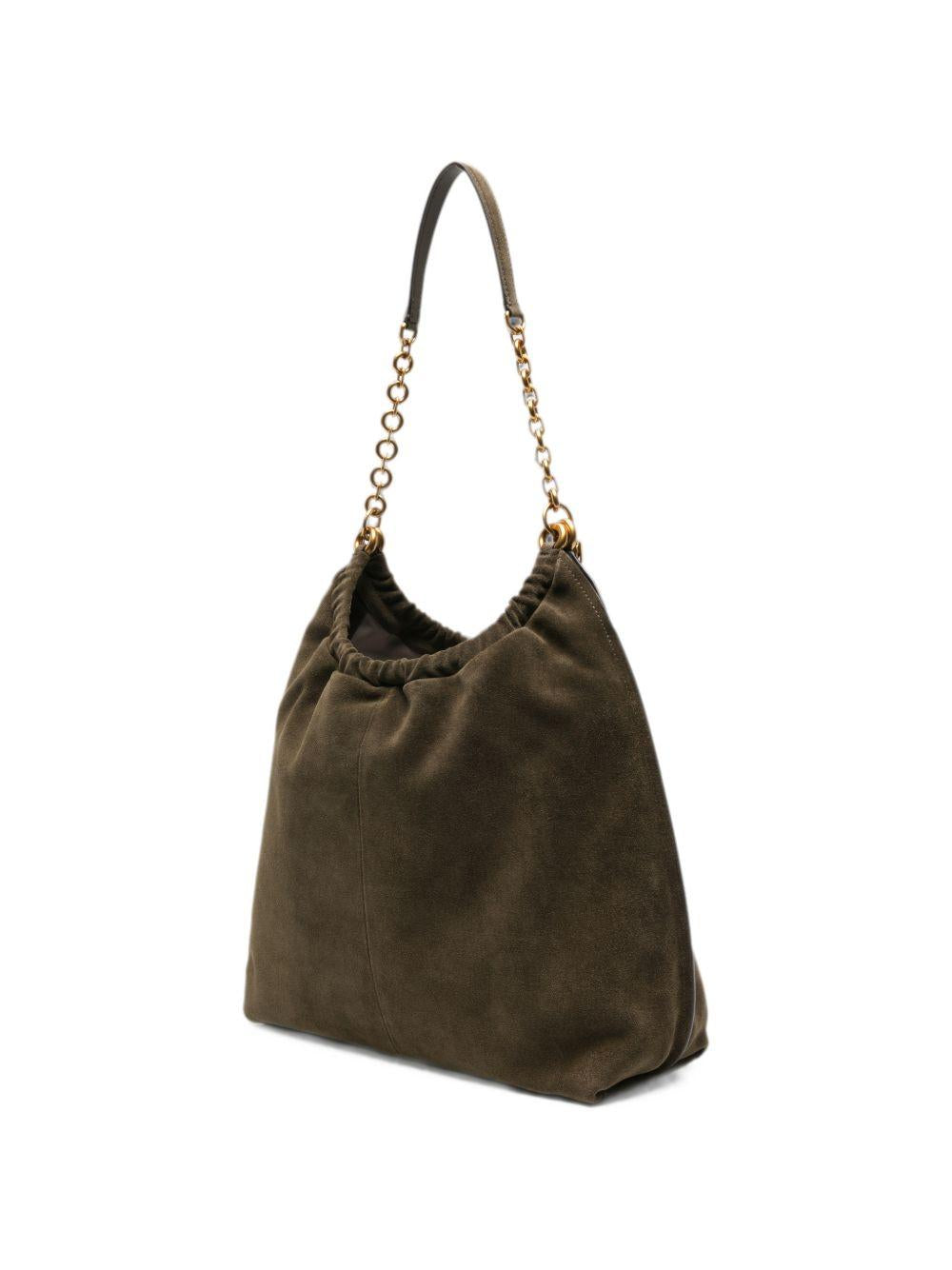 MICHAEL KORS Borsa a spalla Loden Chain in pelle scamosciata 