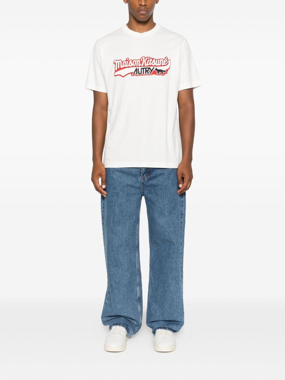 AUTRY T-shirt a maniche corte bianca 