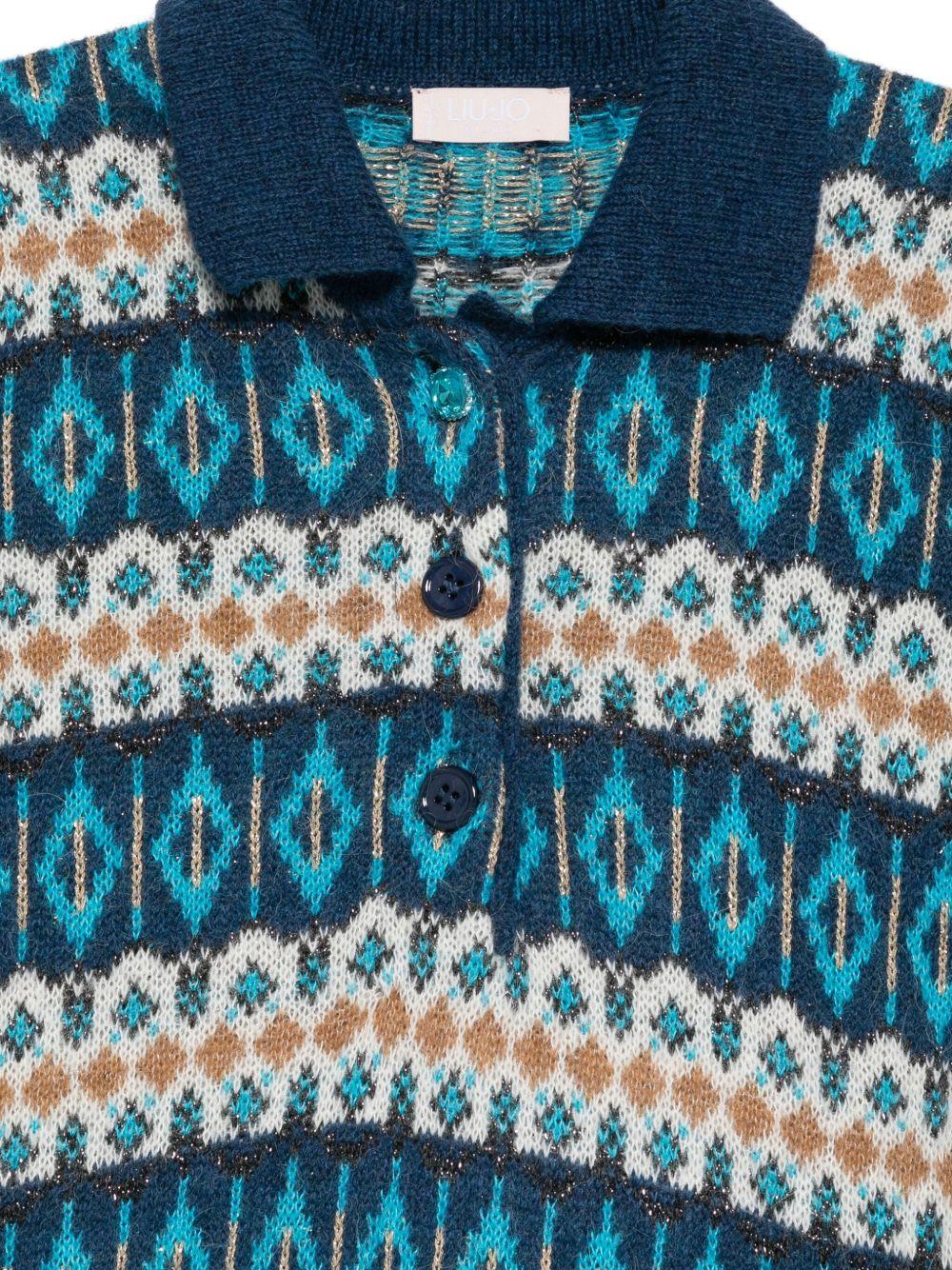 LIUJO Polo con fantasia geometrica 