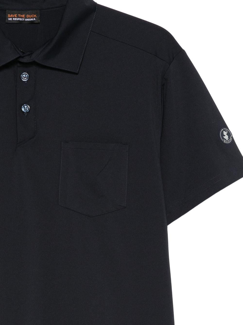 SAVE THE DUCK Polo Jacob blu navy elasticizzata 