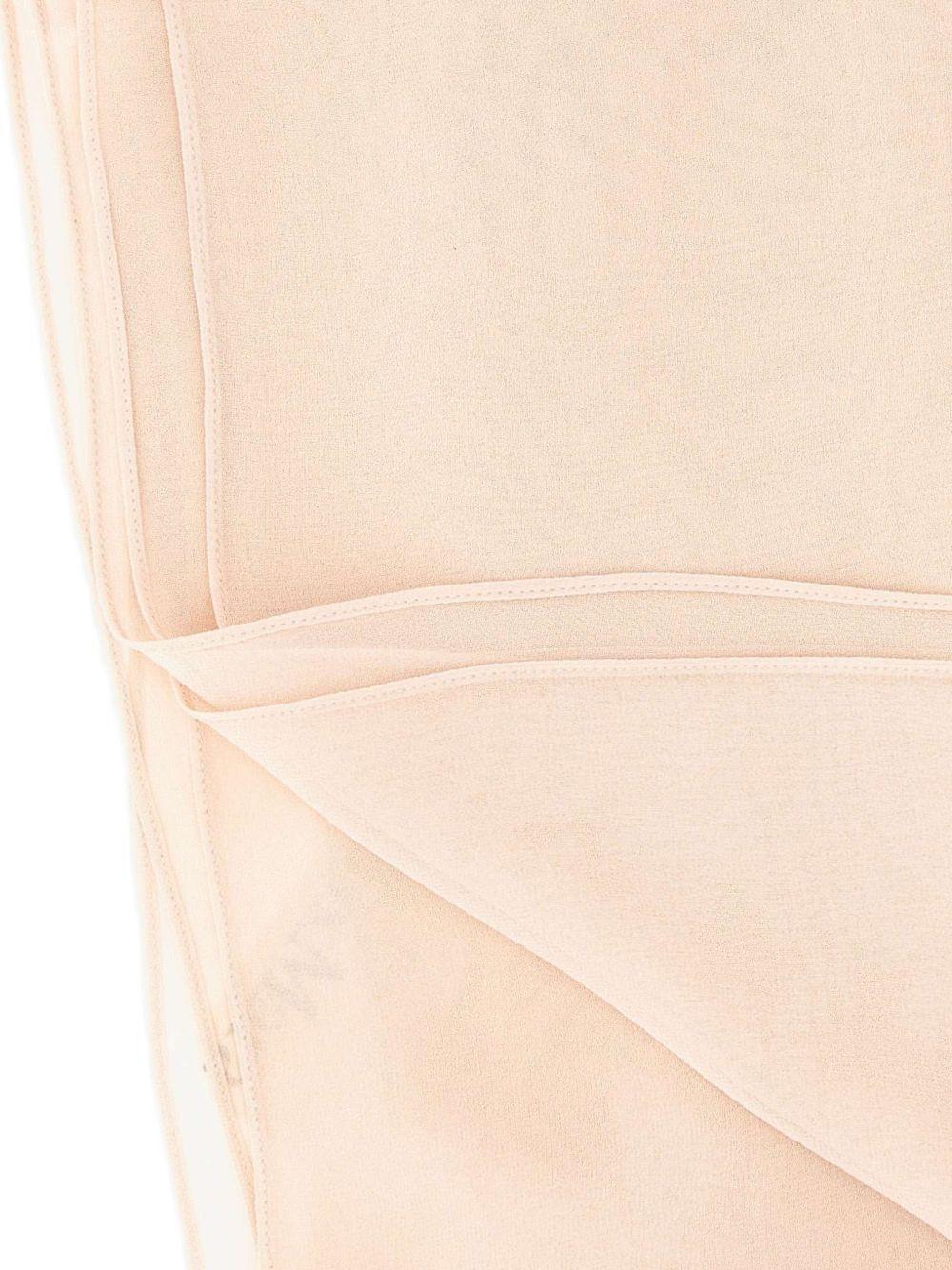 MAX MARA Sciarpa leggera in seta rosa cipria 