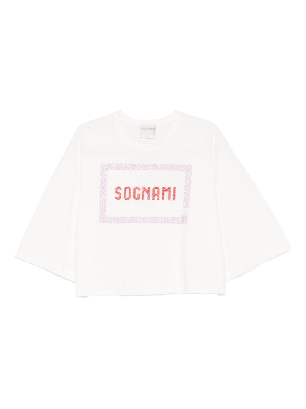 FORTE FORTE T-shirt a maniche corte con stampa 