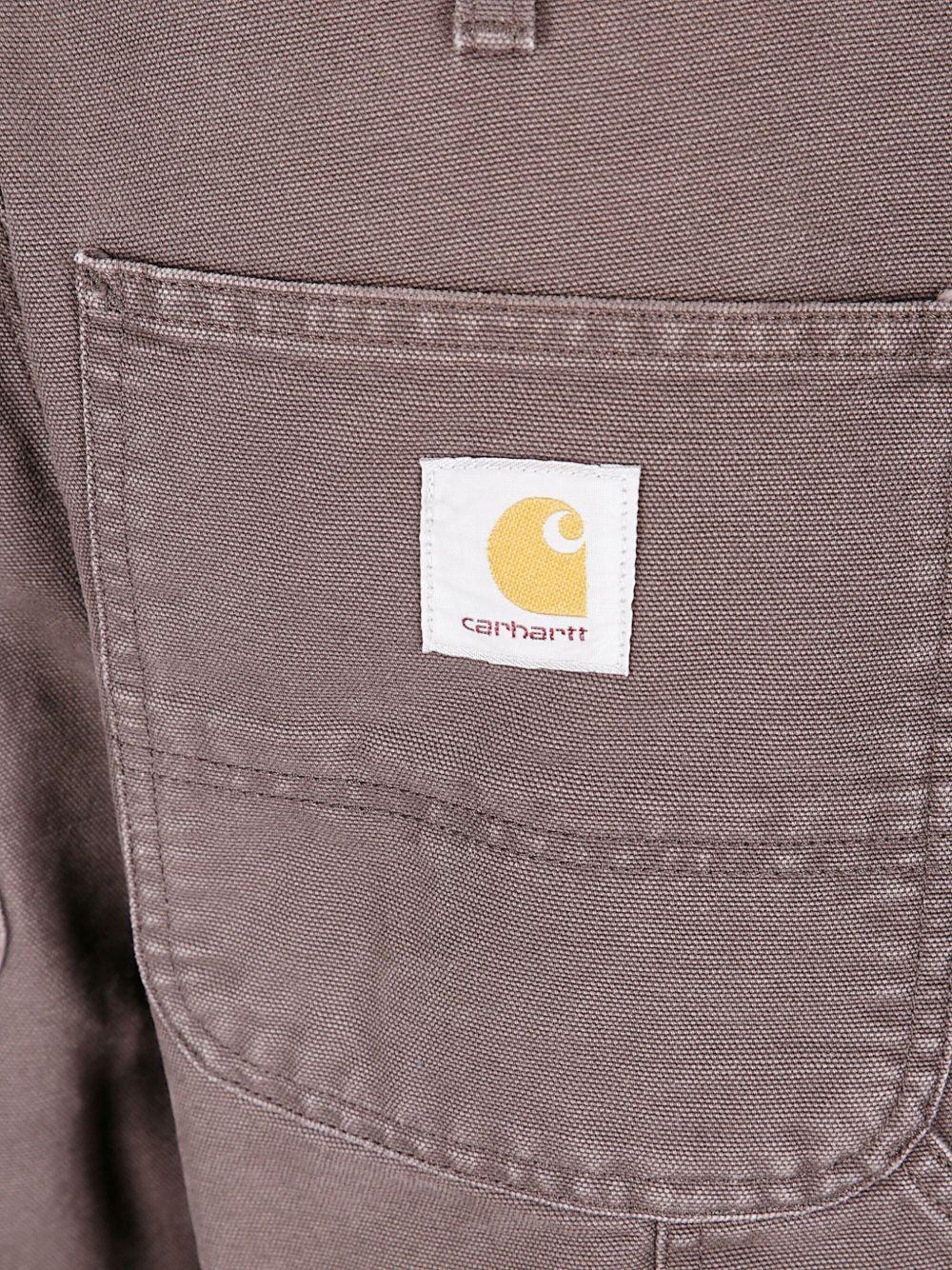 CARHARTT WIP Pantaloni grigi con applicazione logo 