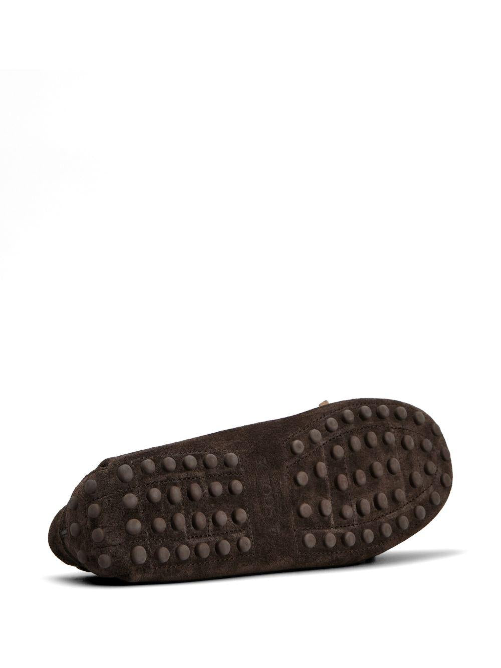 TODS Mocassini in pelle suede marrone 