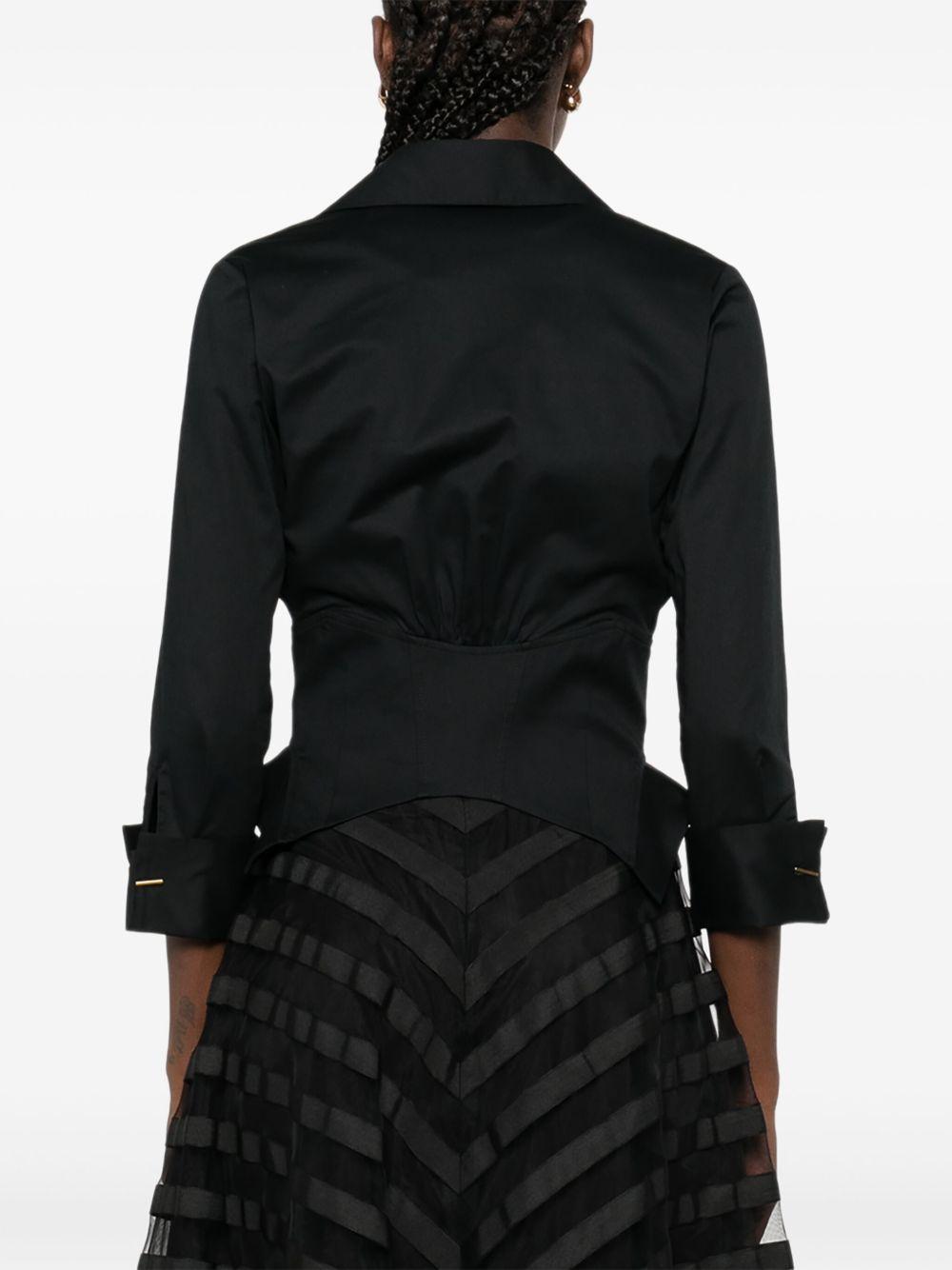 ELISABETTA FRANCHI Camicia bustier nera 