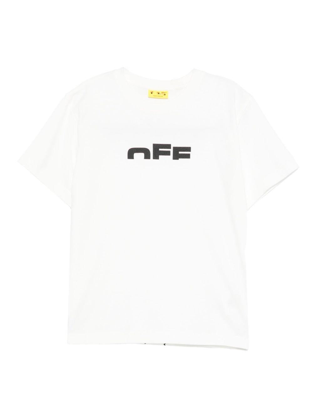 OFF WHITE T-shirt in cotone con stampa 