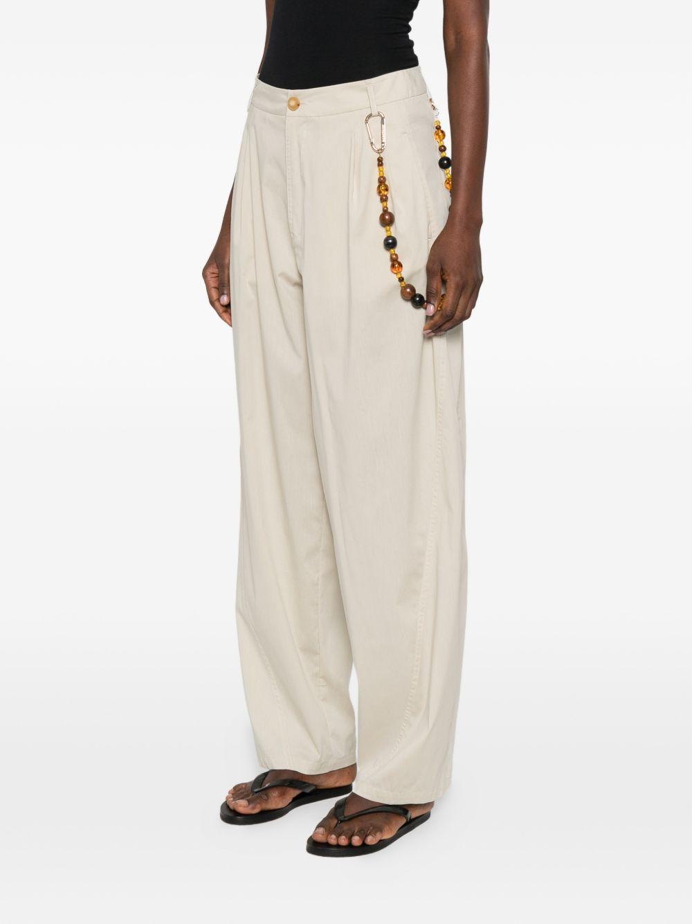 DARKPARK Pantaloni Phebe con ciondolo di perline 