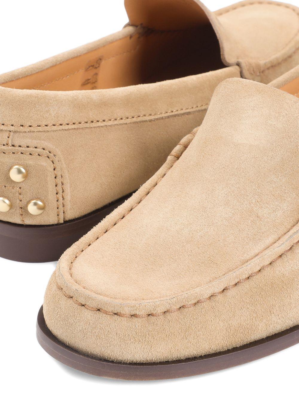 TODS Mocassini in pelle scamosciata zenzero 
