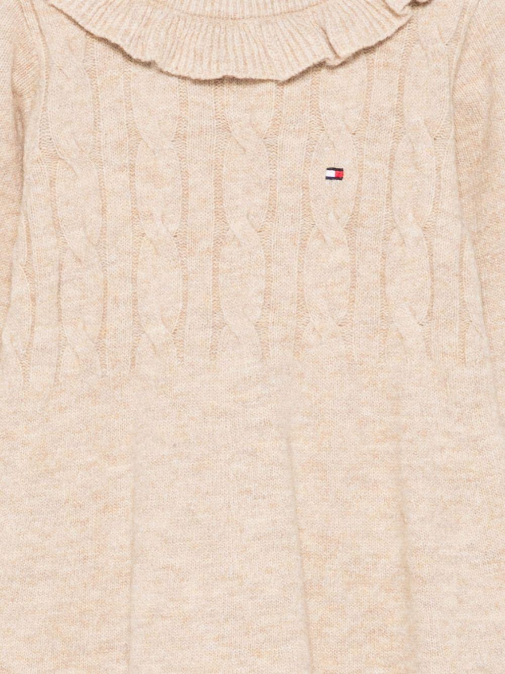 TOMMY HILFIGER Abito in maglia beige 