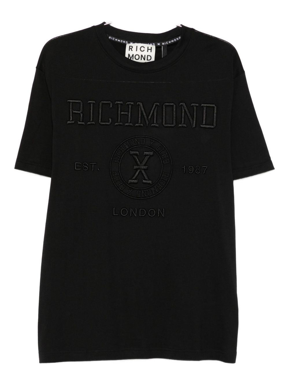 JOHN RICHMOND T-shirt girocollo nera 