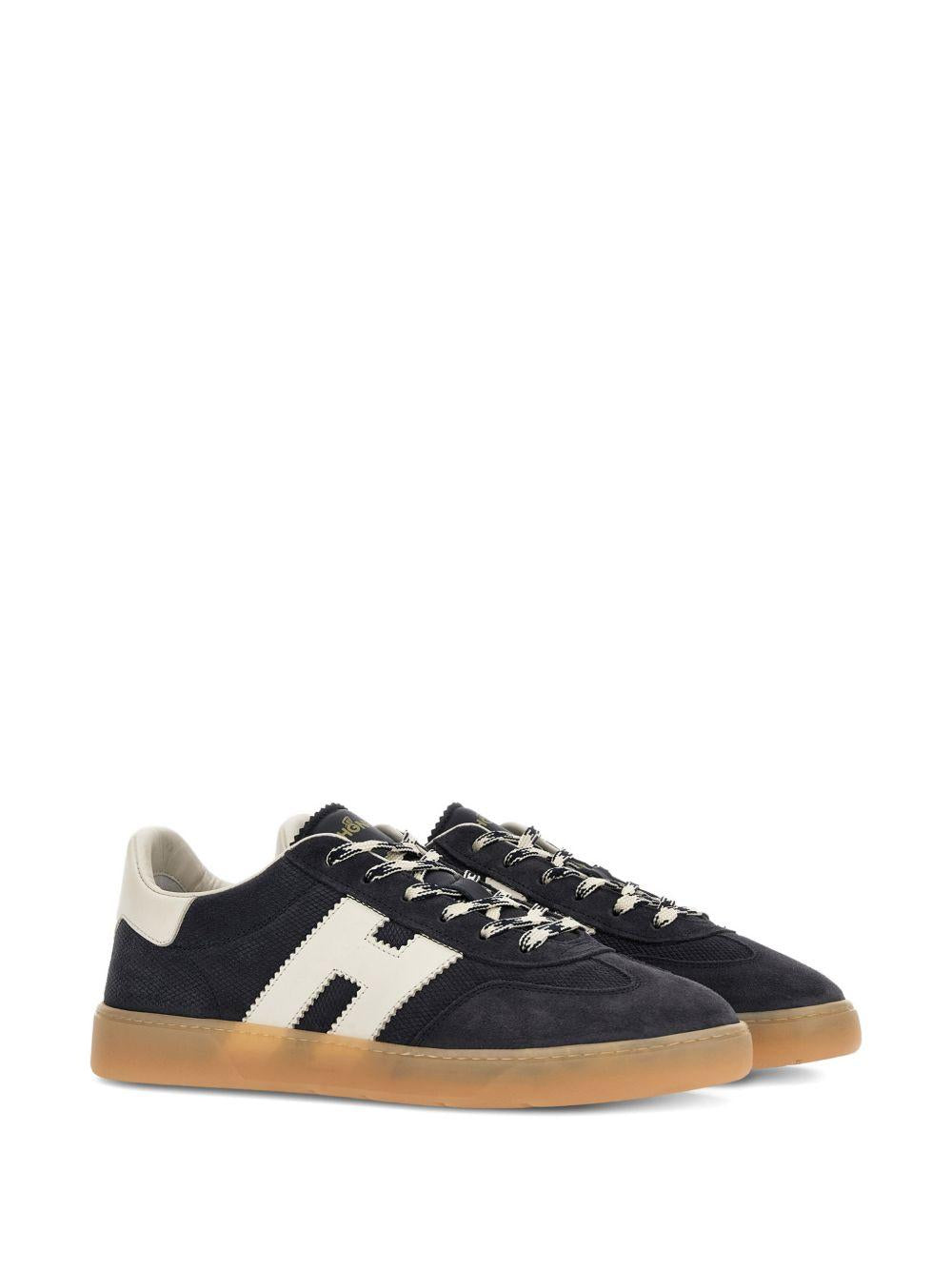 HOGAN Sneakers Cool in pelle blu/bianco 