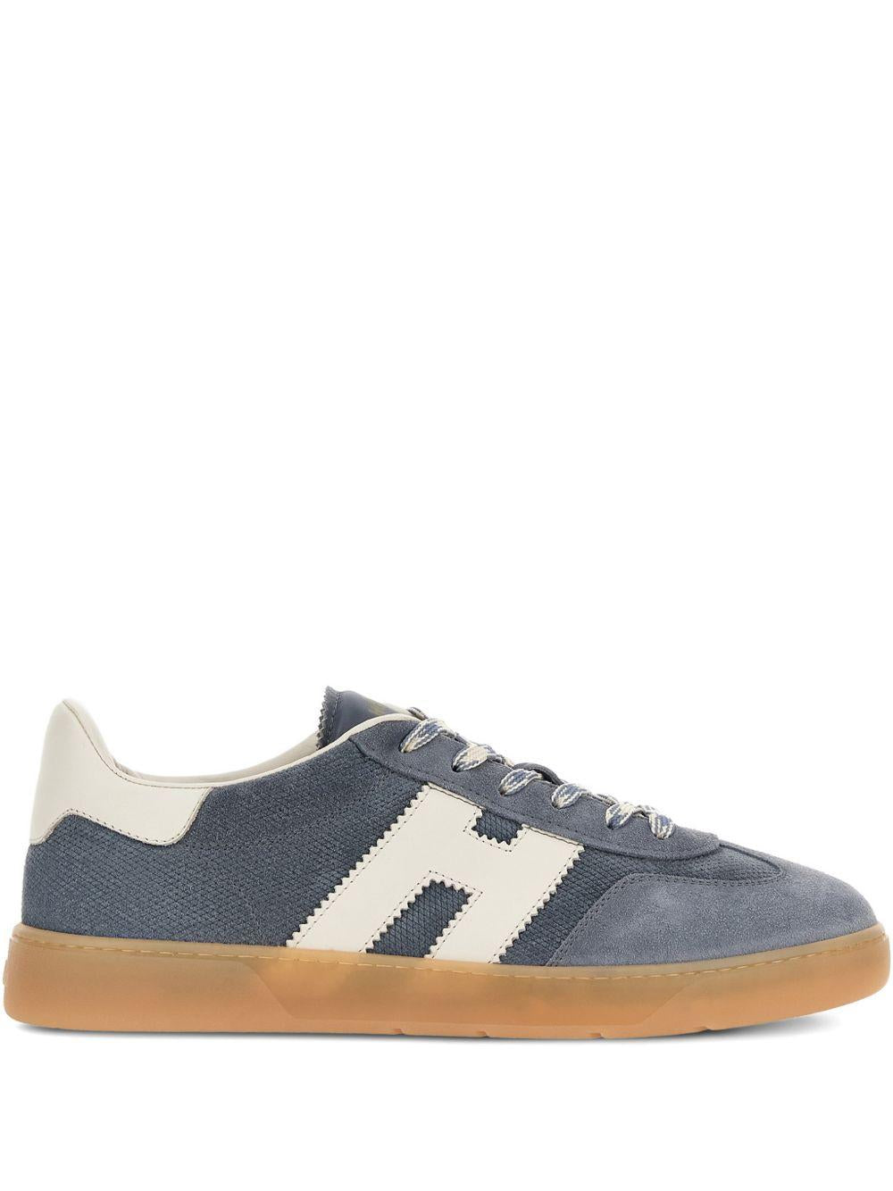 HOGAN Sneakers Cool in pelle blu/bianca 