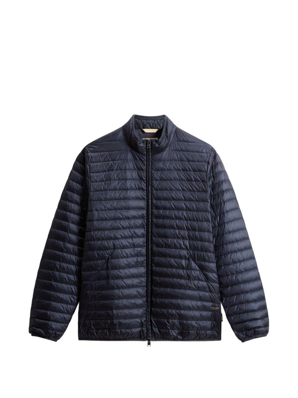 WOOLRICH Piumino corto trapuntato blu 