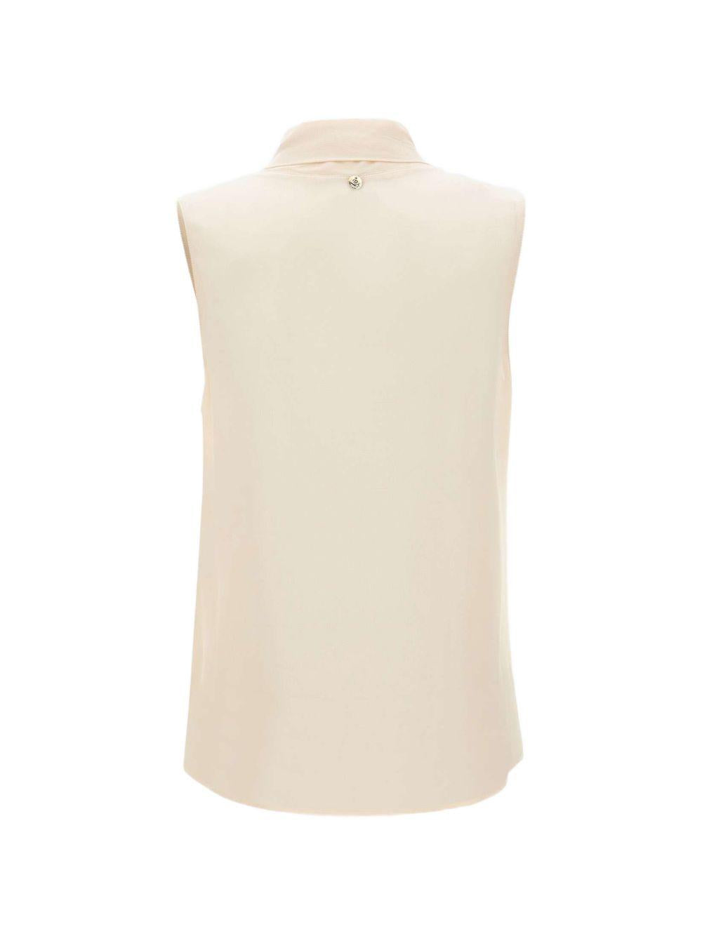 LIUJO Top elegante beige con nodo chic 