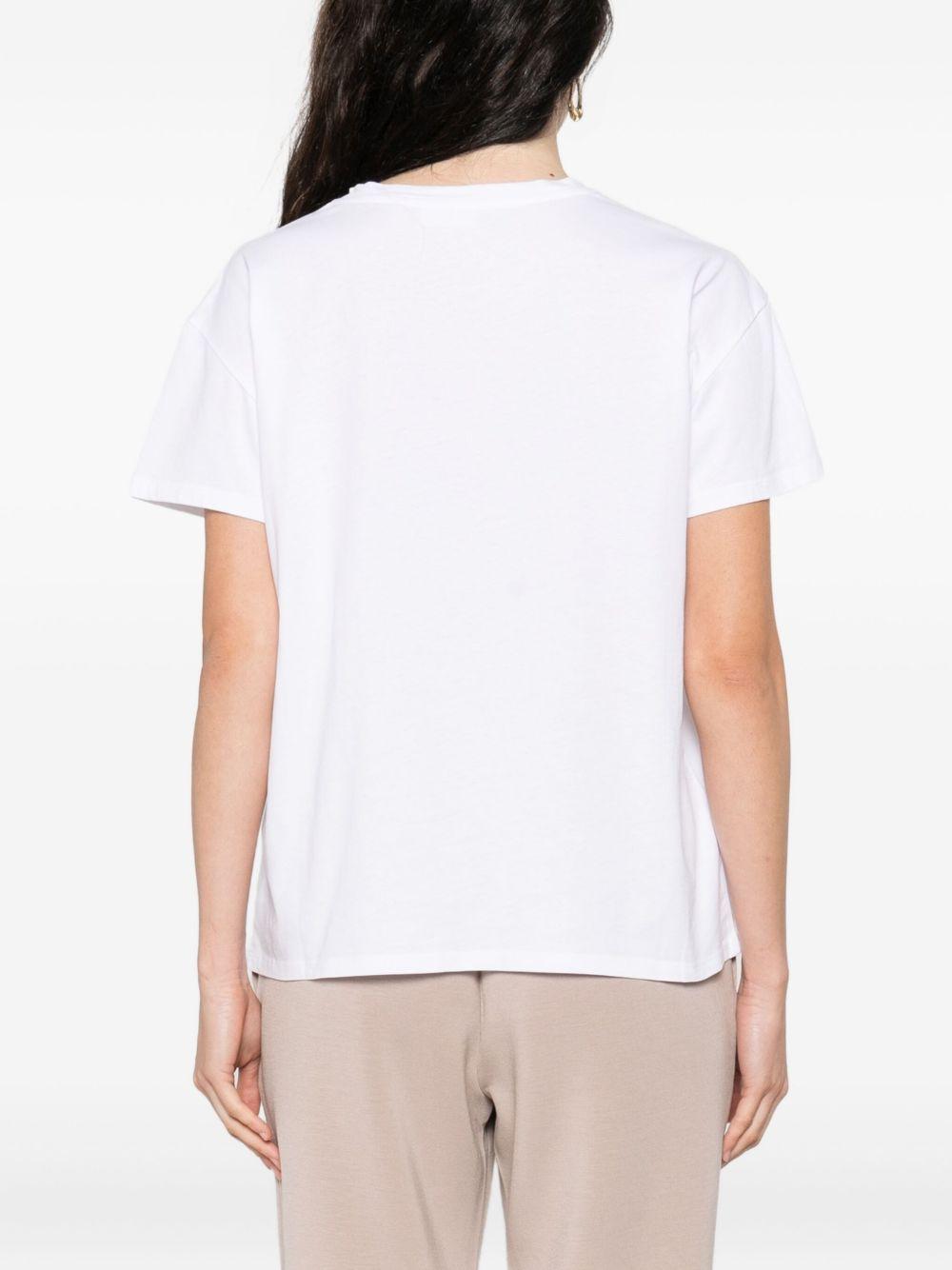 LIUJO T-shirt girocollo con strass 