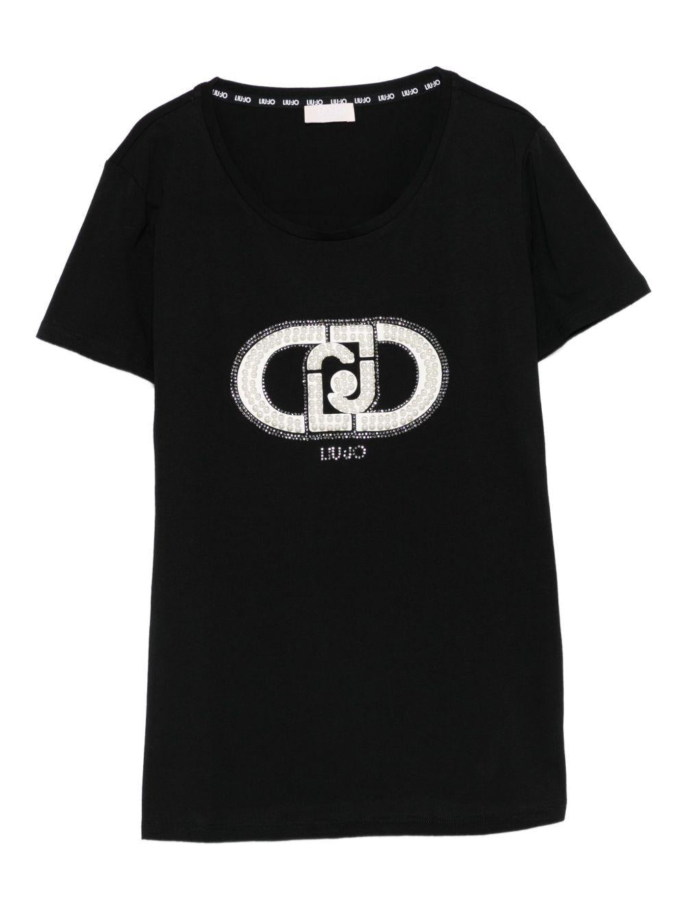 LIUJO T-shirt in cotone con logo 
