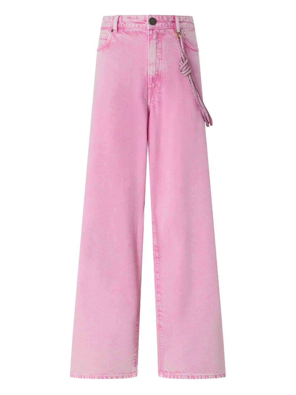 PINKO Jeans Lauryn in cotone rosa 