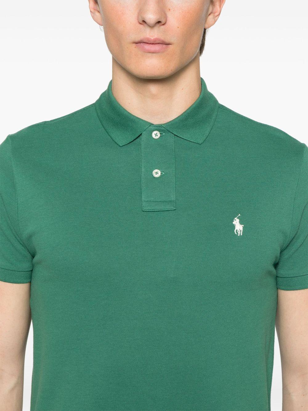 POLO RALPH LAUREN Polo in cotone verde con logo 
