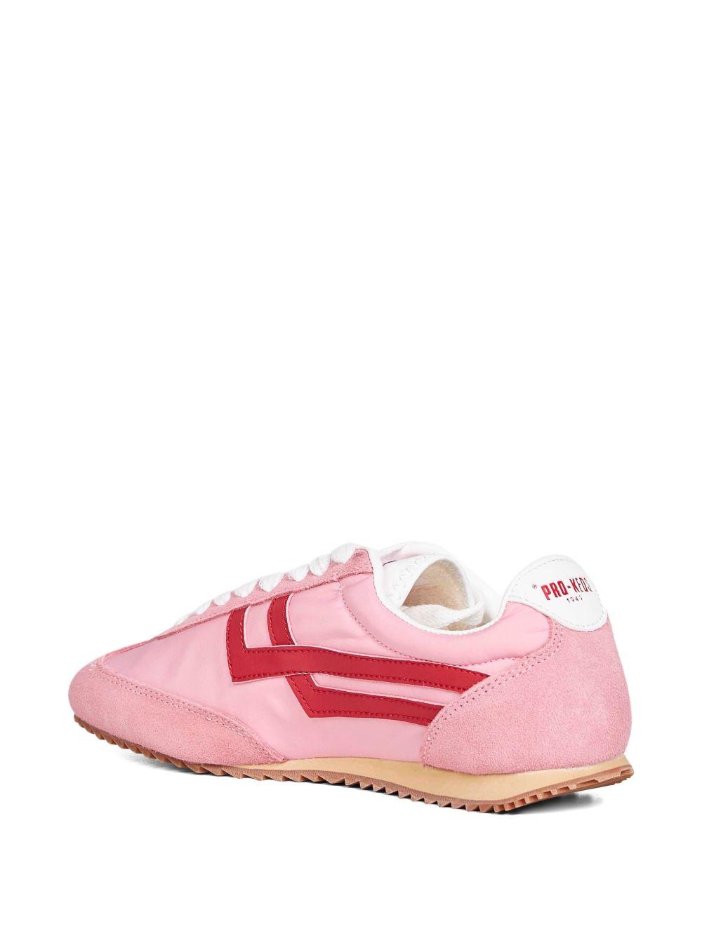 PROKEDS 1949 Sneakers Racer 77 in Nylon rosa e rosso 