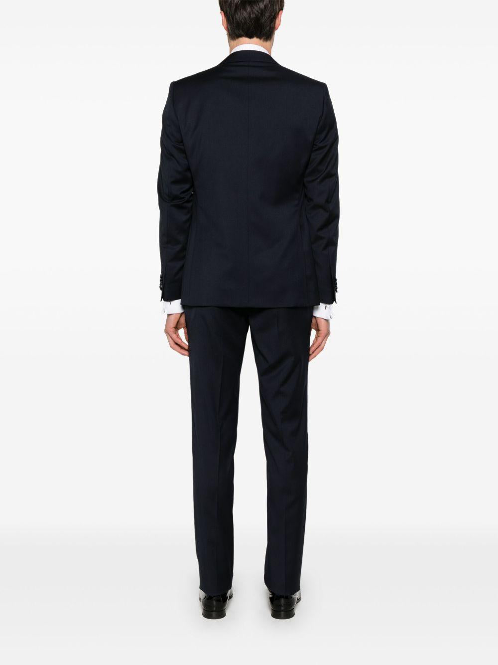 CORNELIANI Completo in lana blu notte 
