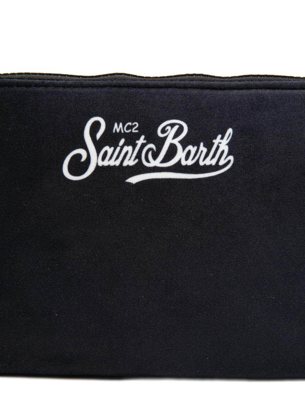 MC2 SAINT BARTH Pochette nera 'Bollicine please' 