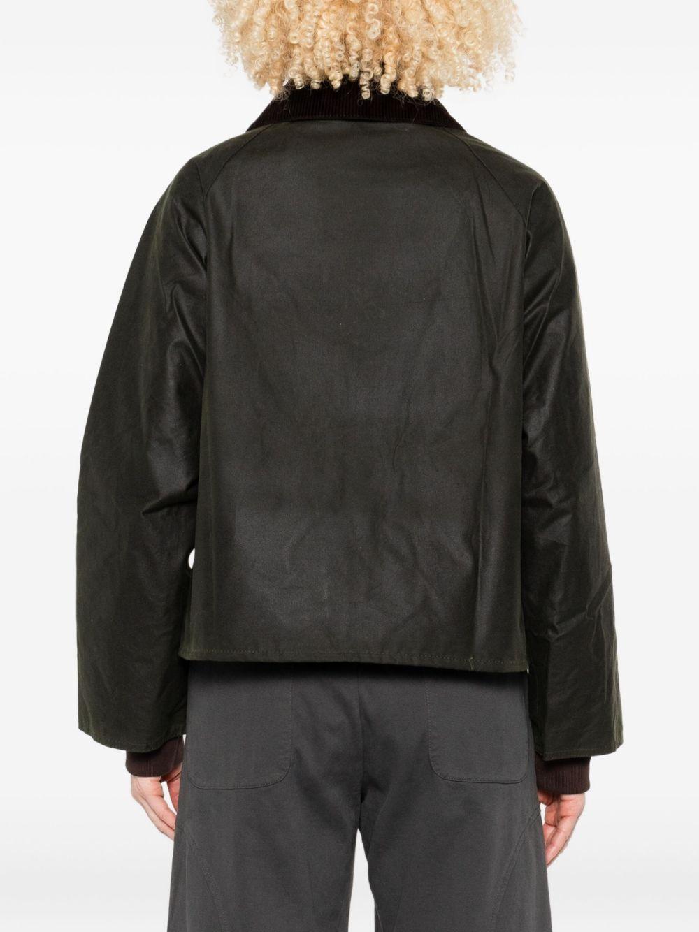 BARBOUR Giacca Arlene in cotone verde 