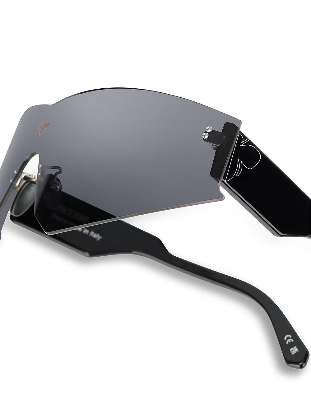 FACE HIDE Occhiali Vertigo in acetato forma futuristica 