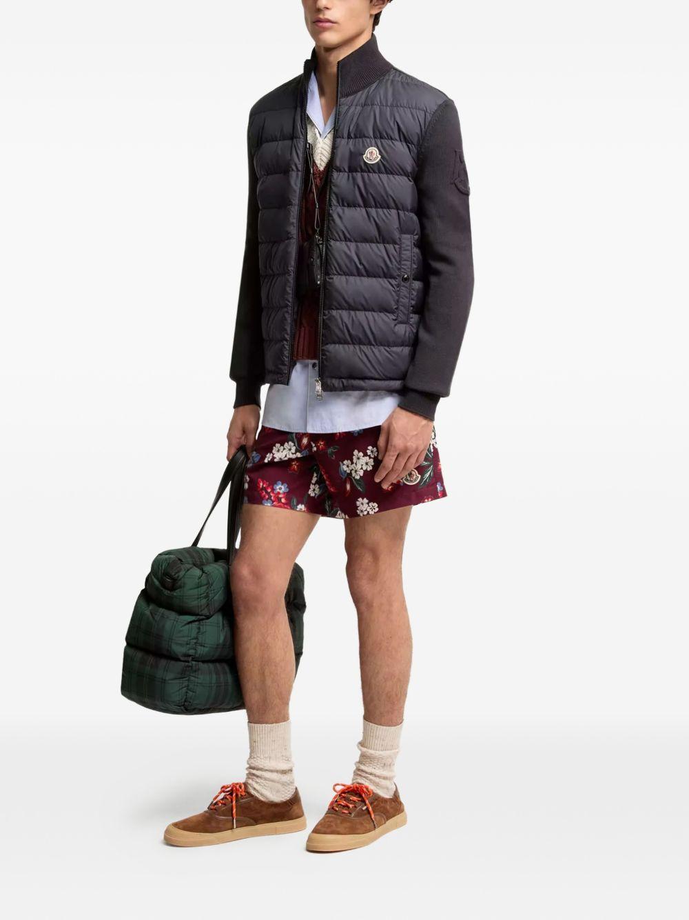 MONCLER Piumino combinato blu navy 