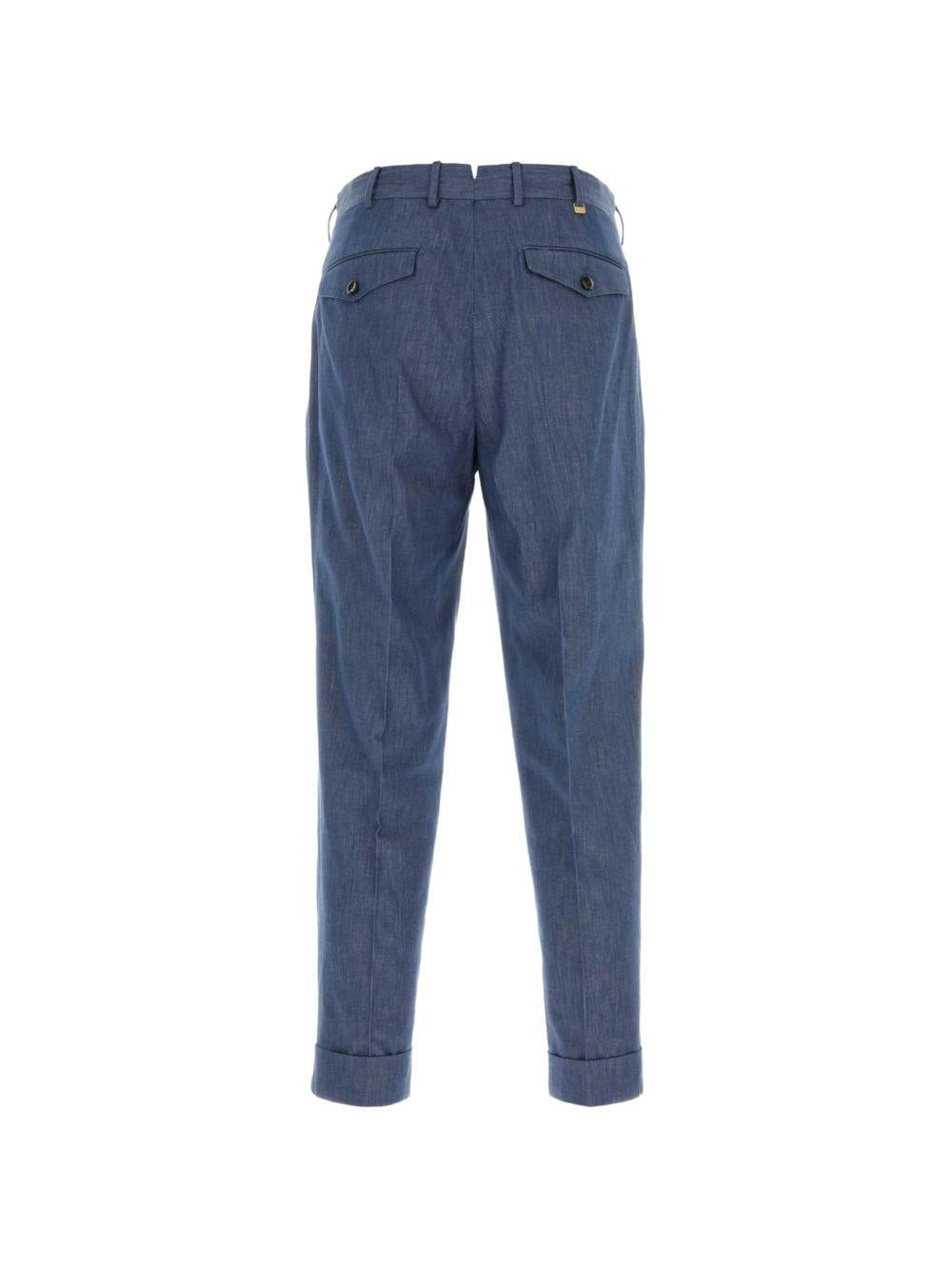 PT TORINO Pantalone in cotone puro dalla silhouette carrot 