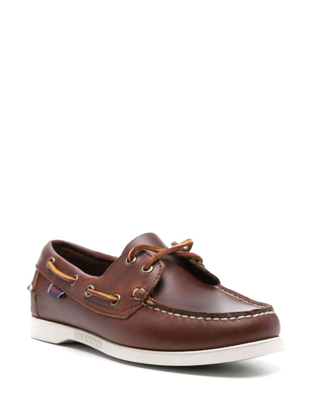 SEBAGO Mocassini Docksides Portland in pelle marrone 