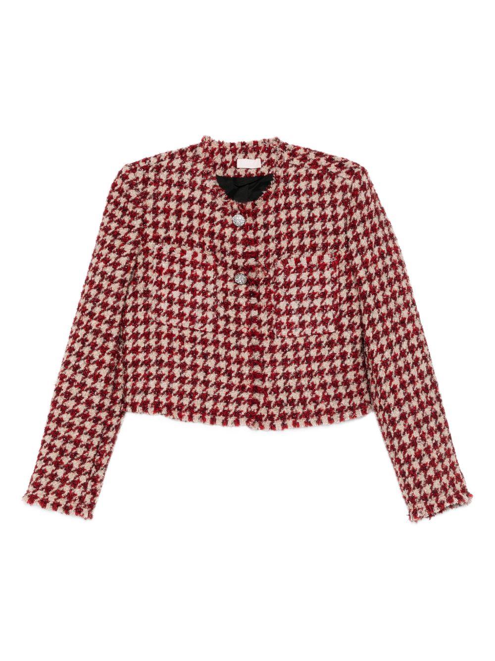 LIUJO Giacca con motivo pied-de-poule 