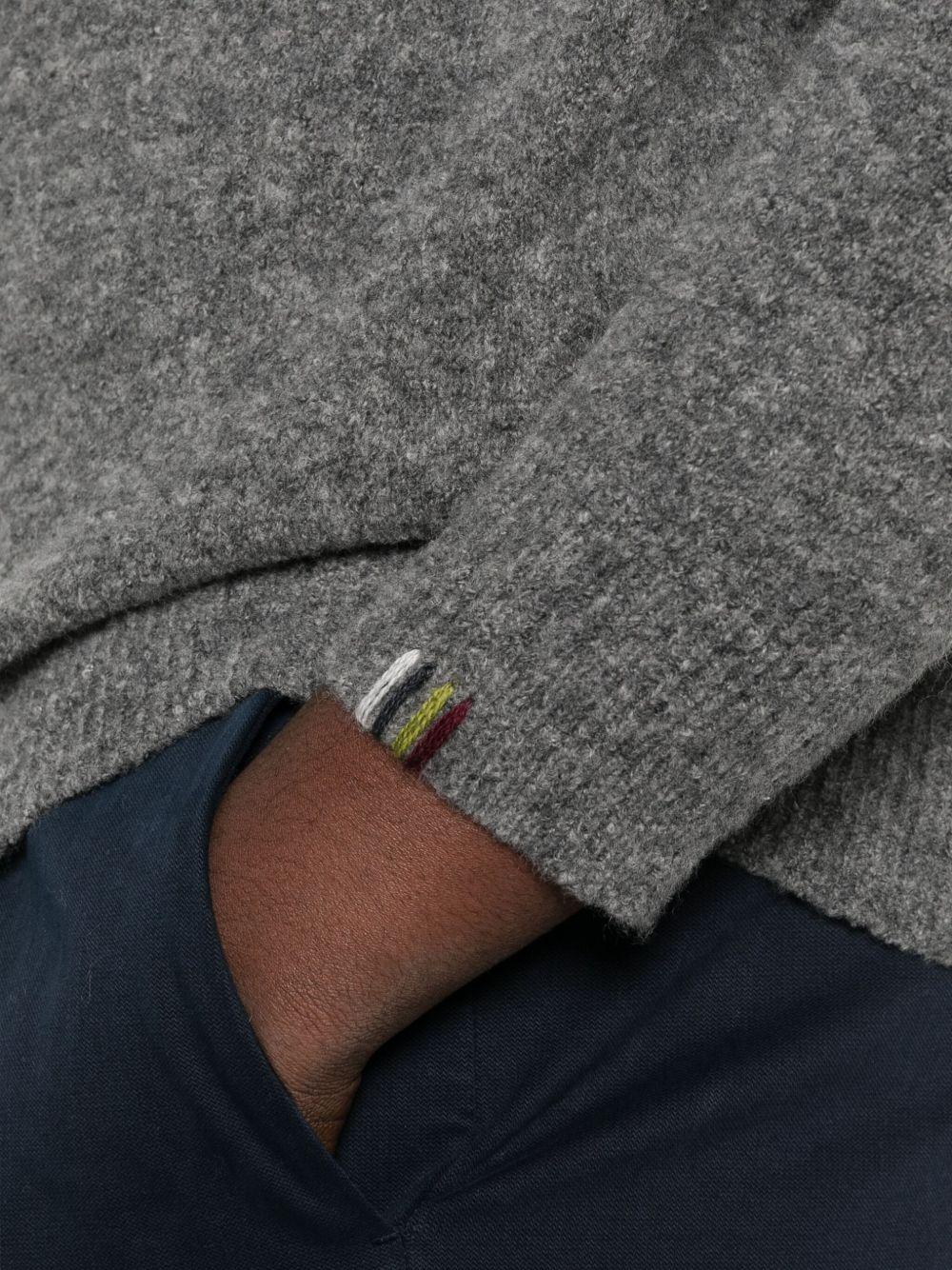 ALPHA STUDIO Maglia a collo alto grigia 