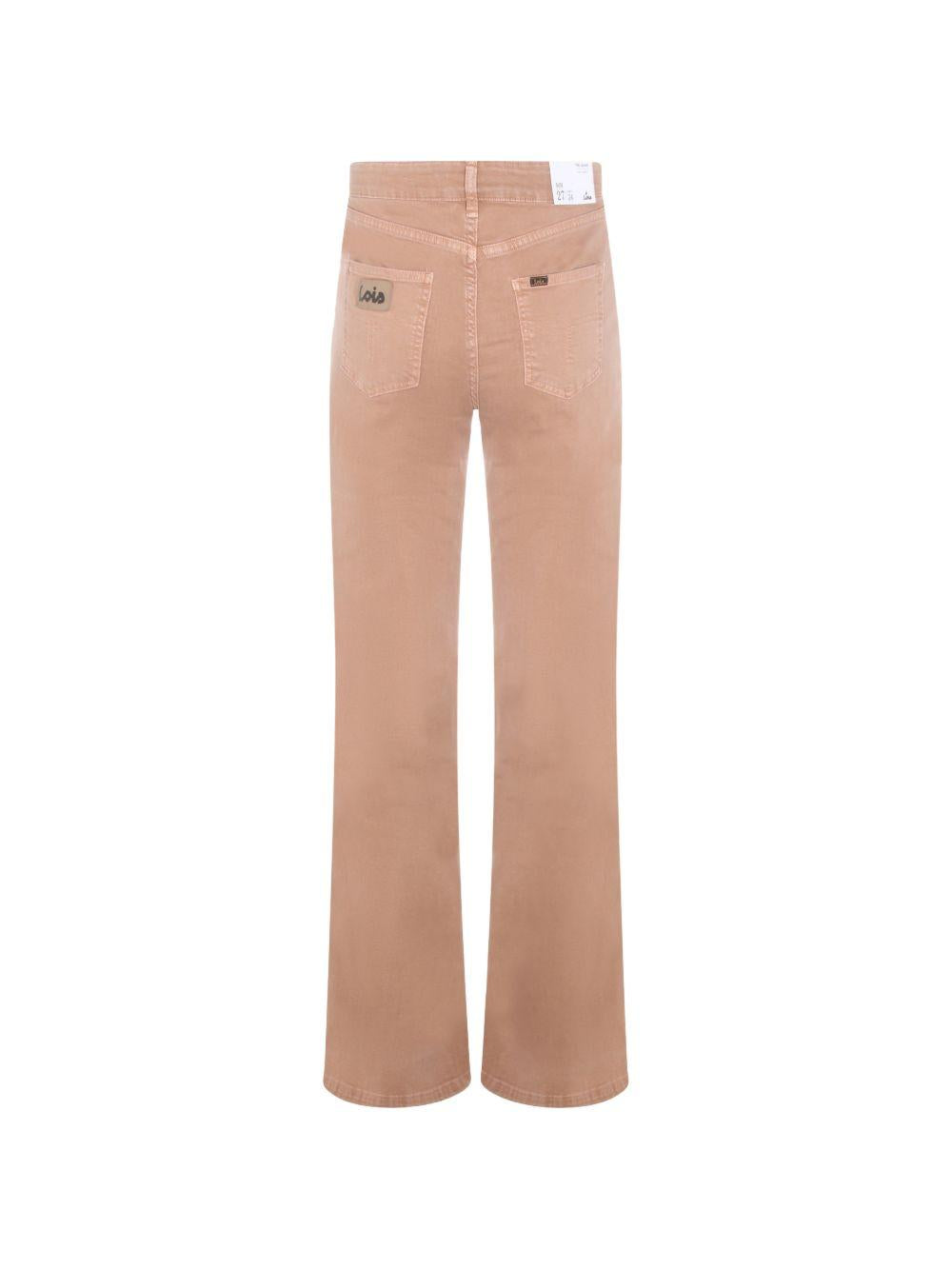 LOIS Jeans marroni chiaro a vita alta 