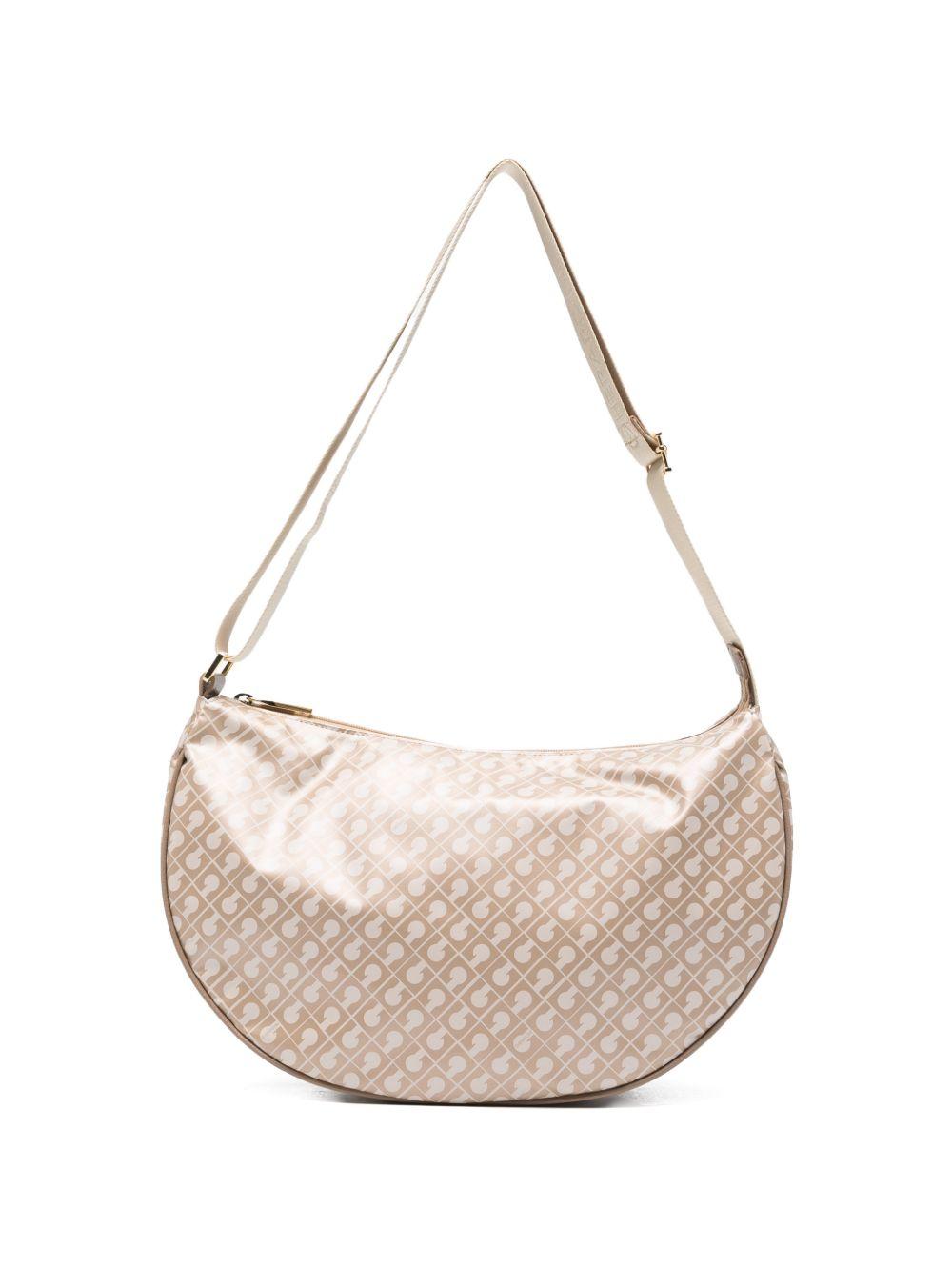GHERARDINI Borsa a spalla Softy a mezza luna beige 